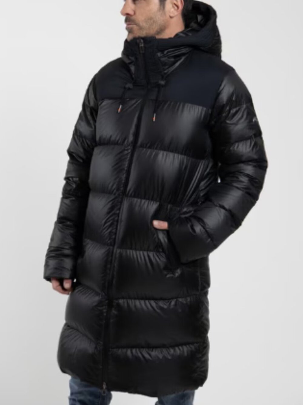 $999! NWT Men's KJUS Oslo Down Long Coat - Black - EU 48 US 38 Small